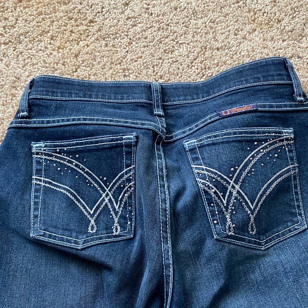 Wrangler womens slim boot cut sz 5/6 x 32 inseam